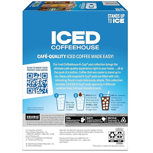 THE ORIGINAL DONUT SHOP® K-CUP ICED DUOS COOKIES AND CARAMEL COFFEE – COMPATIBLE WITH KEURIG BREWER – MEDIUM – 24 / BOX