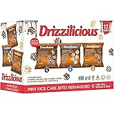 Drizzilicious Mini Rice Cakes Variety Pack- Rice Crisps, Healthy Snack for Adults and Kids, Flavored Rice Cakes, Vegan, Gluten Free Snack, Allergen Free, Only 90 Calories Per Bag- 0.74 oz (Pack of 12)