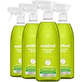method All-Purpose Cleaner Spray, Lime + Sea Salt, 28 fl oz, 4 pack | Cuts Grease &amp; Grime on Counters, Glass, Sealed Wood &amp; Floors, for Kitchen &amp; Bathroom, Controlled Mist, Streak Free