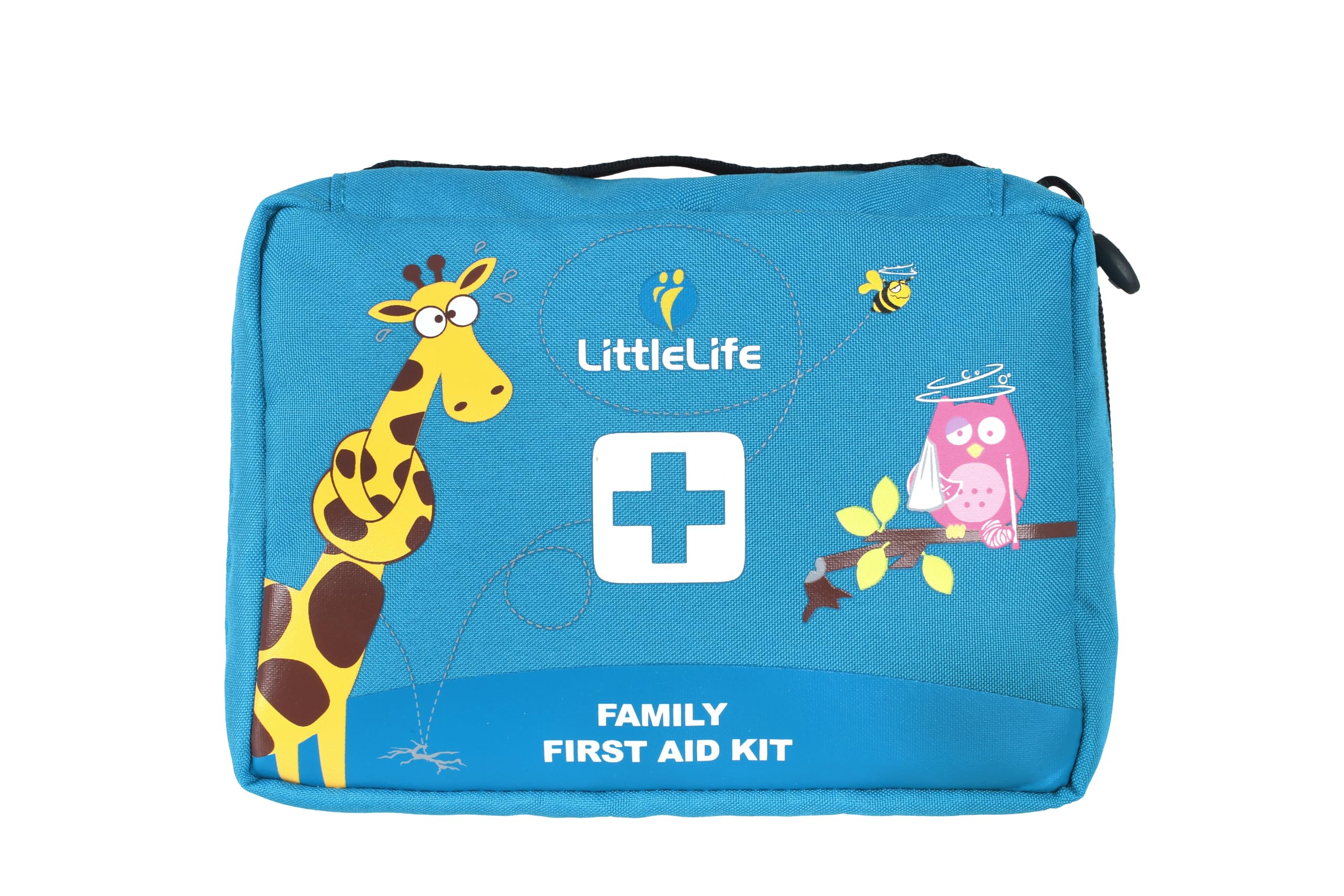 LittleLife Family First Aid Kit with CE Certified Contents, Ideal for Home and Family Holidays to Treat Common Injuries