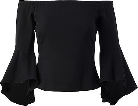 eliza j bell sleeve collar top