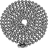 TI-EDC Pure Titanium Bead Ball Chain Necklace, Jewelry Chain Adjustable with Gift Package for Men and Women (3.0mm Bead-30in Length)