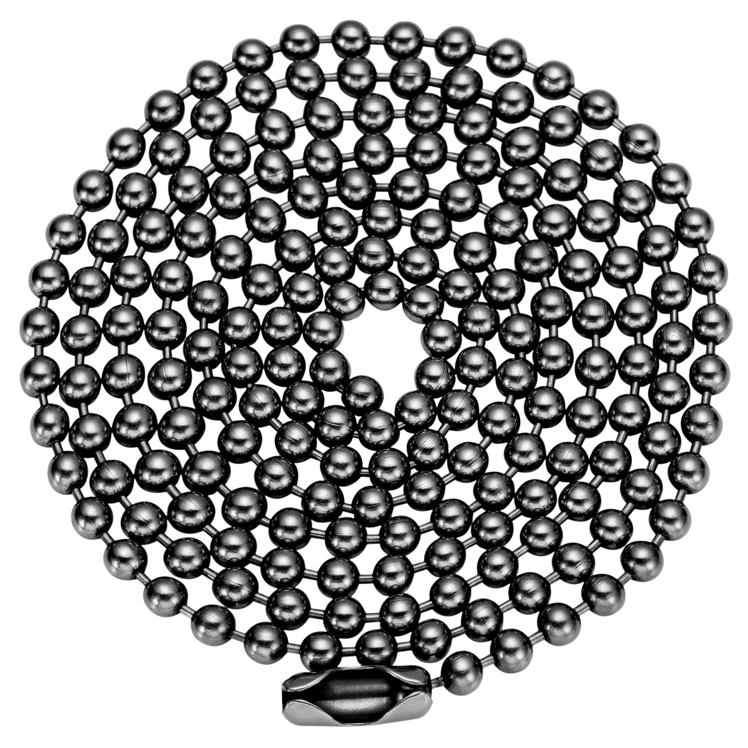 Photo 1 of TI-EDC Pure Titanium Bead Ball Chain Necklace, Jewelry Chain Adjustable with Gift Package for Men and Women (3.0mm Bead-30in Length)