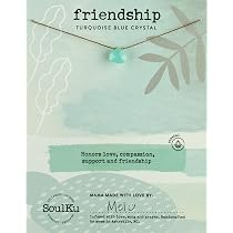 Amazon.com: SoulKu Turquoise Blue Crystal Soul Shine Necklace for ...