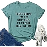 BLACKOO Women There's Nothing Funny Tshirts Graphic Cute Tees