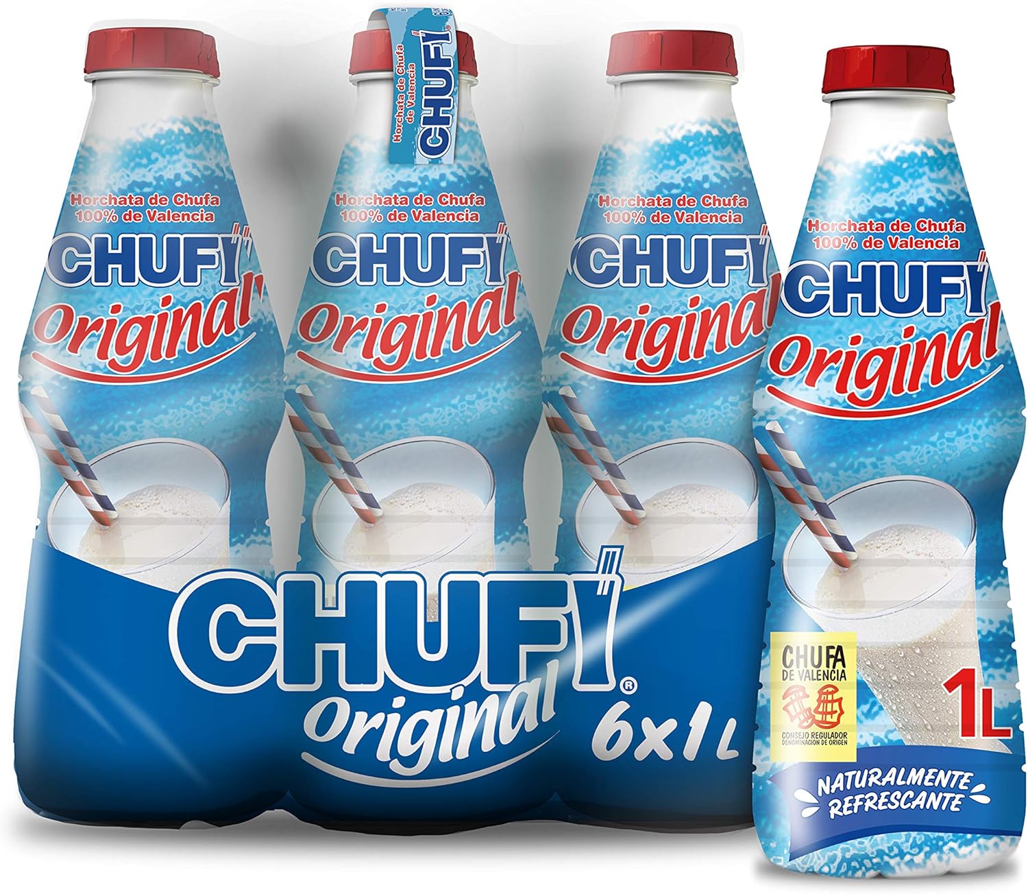 6 botellas de horchata Chufi Original por sólo 6,70€ (precio al tramitar pedido en compra recurrente)