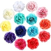 Leinuosen 14 Pcs Dog Collar Flowers for Pet Grooming Accessory | 14 Assorted Colors, Soft Chiffon, Dog Collar Charms, Pet Flower Bows Tie for Dogs Puppy Cats Parties Photos