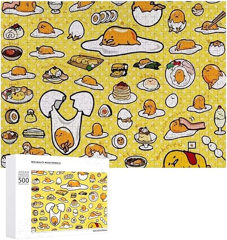 Amazon Co Jp 500ピース 木製 ジグソーパズル ぐでたま 収納ケース付き Puzzle パズル装飾画 Jigsaw インテリア コレクション プレゼント 知育玩具 親子ゲーム 贈り物 プレゼント 飾り物 Jigsaw 壁掛け壁画 ホーム キッチン