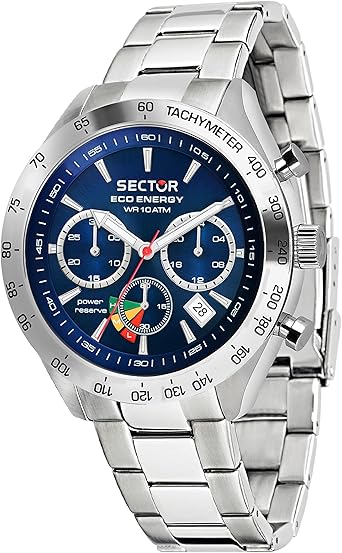 SECTOR NO LIMITS Reloj Cronógrafo para Hombre de Energía Solar con Correa en Acero Inoxidable R3273613004