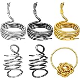 Liliaafar 6 Pcs Halloween Bendable Snake Necklace Bracelet Women Multi Purpose Flexible Adjustable Versatile Snake Choker Goth Jewelry