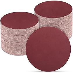 POTUINOM 5 Inch 100 PCS Sanding Disc 600 Grit,Hook