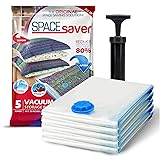 Spacesaver Vacuum Storage Bags (Jumbo 5 Pack) Save