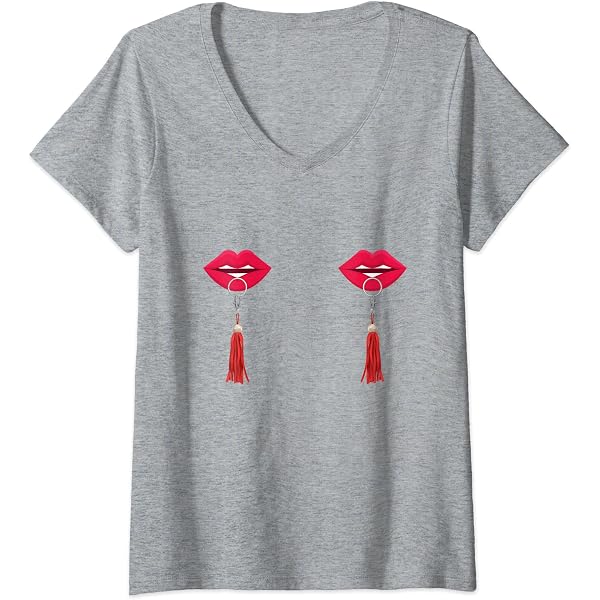 Amazon.com: Womens Burlesque Lips Boobs Nipple Tassel Burlesque