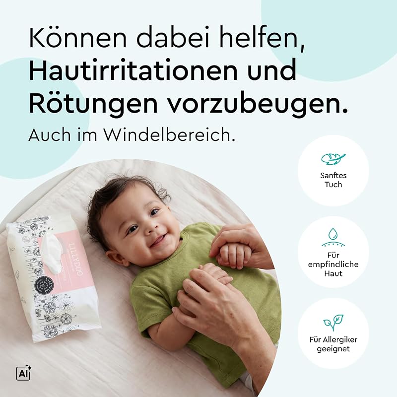 Feuchttücher mit Präbiotika, 150 Stück (10 x 15)