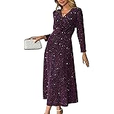 heipeiwa Women's Rhinestone Dresses Long Sleeve Ruched Sequin Sparkle Shiny Gown Party Wedding Guest Cocktail Maxi Dress