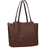 befen Genuine Leather Tote Bag for Women Work, Womens Laptop Tote Bags Shoulder Purses Totes with Compartments Handbags