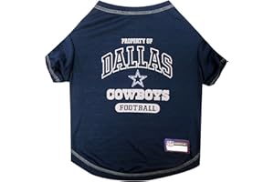PETS FIRST NFL Dallas Cowboys Dog T-shirt X-Small. - Licensed Shirt for Pets Team Colored with Team Logos- Premium Stretchable Materials for the comfort of your Dog & Cat