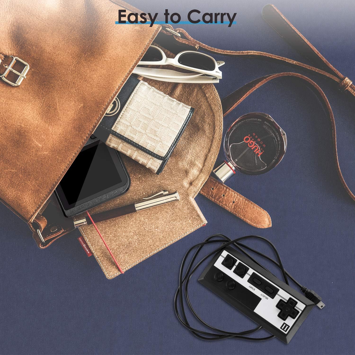 Handheld Game Console, Retro Mini Game Player with 500 Classic FC Games, 3.0 Inch Screen 800mAh Rechargeable Battery Portable Game Console Support TV Connection & Two Players for Kids Adults (Black): Toys & Games