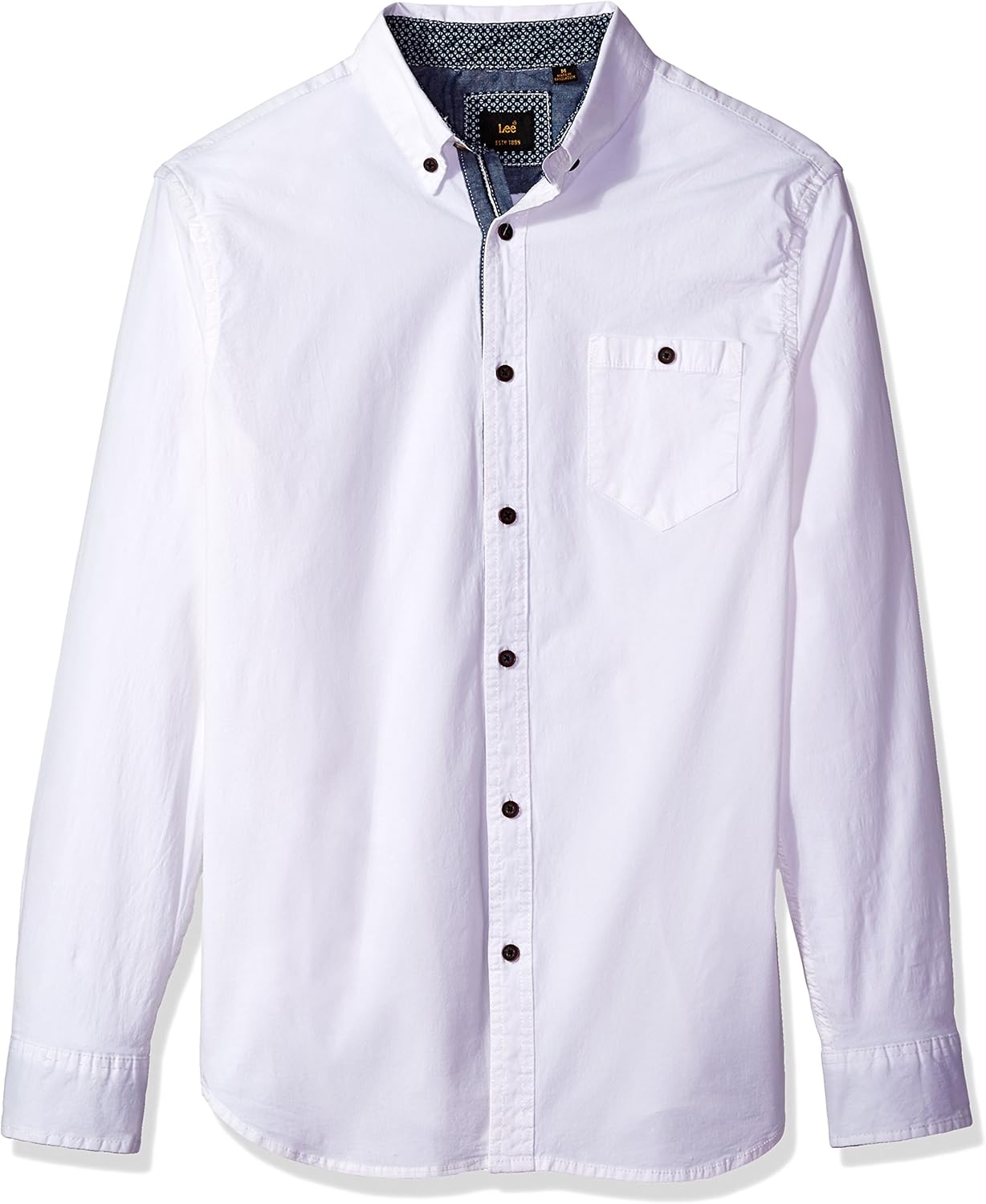 LEE Men’s Stretch Long Sleeve Brady Shirt, Stretch Cotton, Regular, Big & Tall at  Men’s Clothing store