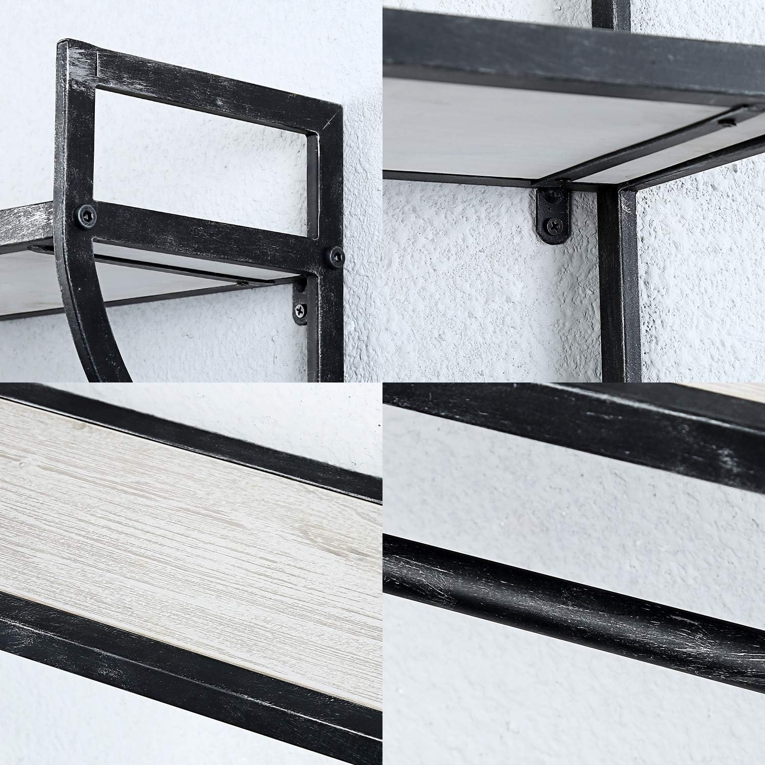 Floating Wall Shelves with Towel Bar,Towel Racks for Bathroom: Kitchen & Dining