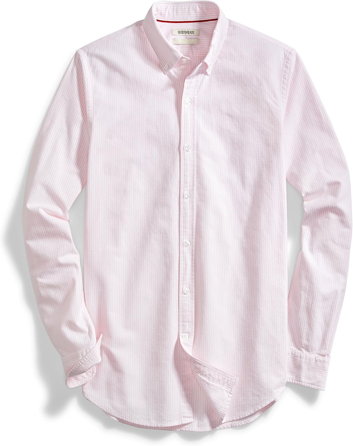  Brand - Goodthreads Men's Standard-Fit Long-Sleeve Fashion Stripe Oxford Shirt: Clothing