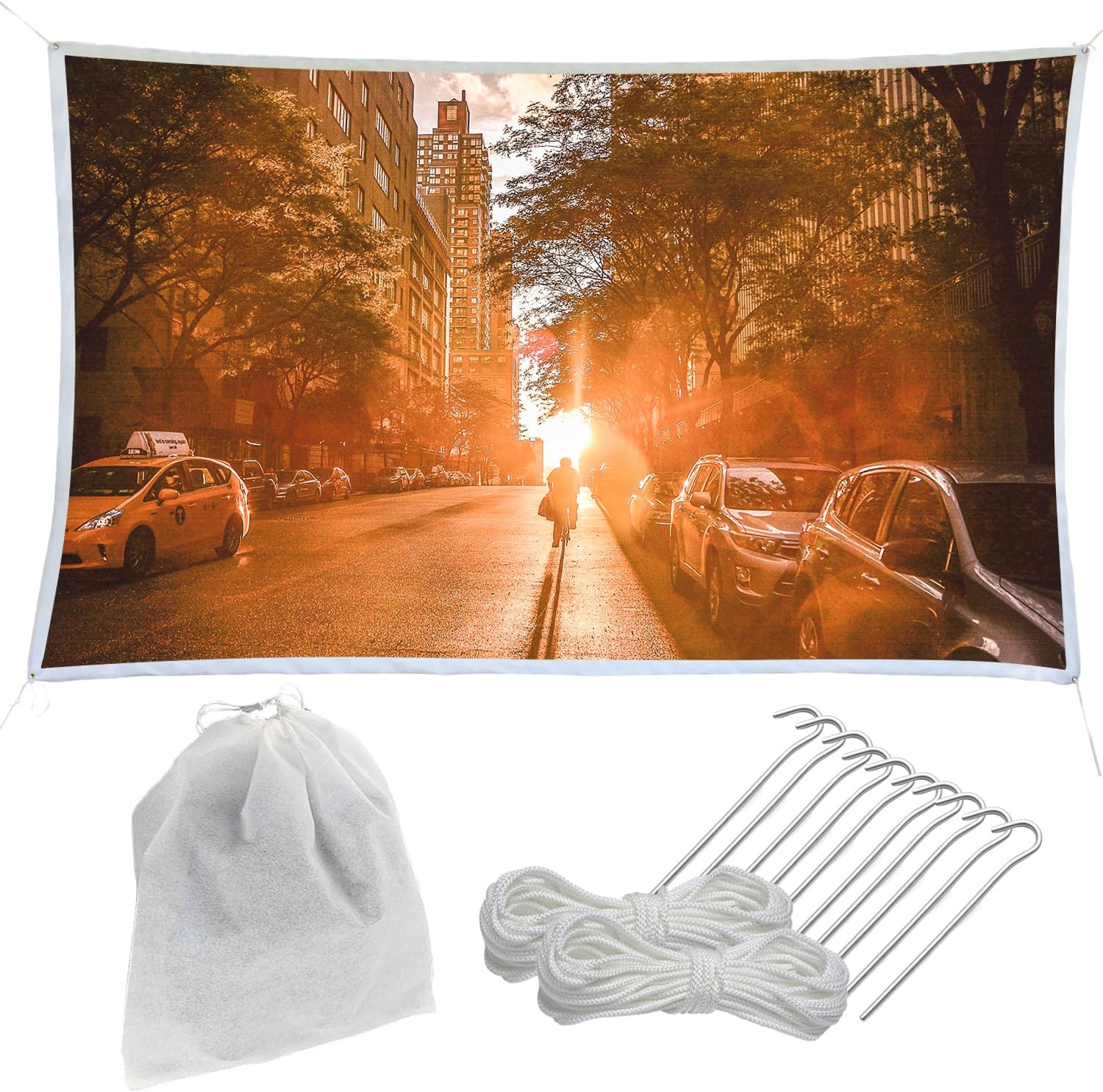 Holiday Styling Outdoor Projector Screen Kit Large 126