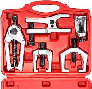 Orion Motor Tech 5-in-1 Ball Joint Separator Tie Rod End Remover Pitman Arm Puller Service Splitter Removal Tool Kit