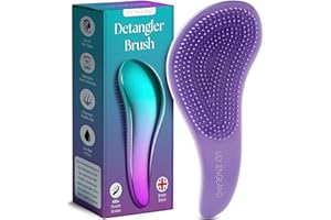 Lily England Detangler Hair Brush for Curly, Thick, Straight & Natural Hair - Gentle Detangling Brush for Women, Kids & Toddlers with Flexible Bristles - Smooth Hairbrush for Wet & Dry Hair, Ombre