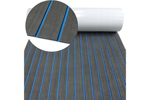 HZCHIONE Boat Flooring EVA Foam Boat Decking 94x45/35/16 Faux Teak Marine Carpet Boat Flooring Non-Slip Self-Adhesive Foam Boat Deck Mat Rolls Sheet for MotorBoats Pontoon Yacht Jon Boat Floor