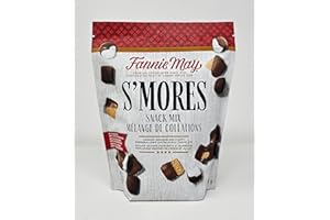 Fannie May S’mores Snack Mix Bag, Crunchy Grahams and Fluffy Marshmallows Coated in Milk Chocolate - 510g