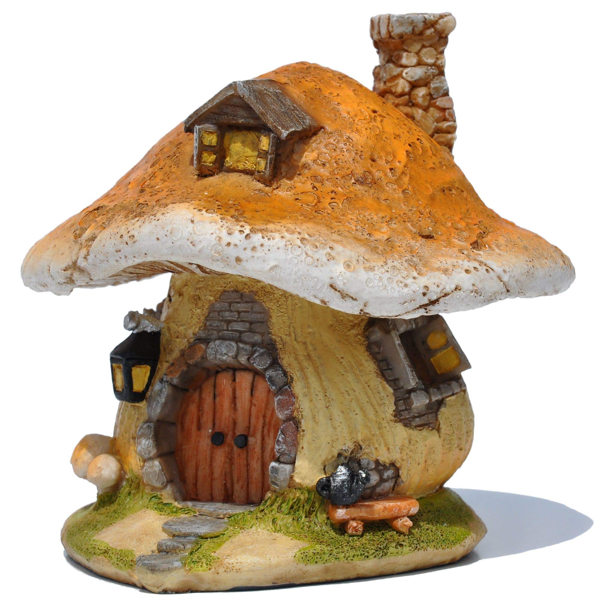 Top Collection Miniature Fairy Garden and Terrarium Mushroom Fairy House Statue