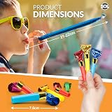 SOL 40pk Party Blowers Assorted Colours Kids Noise Makers view 3
