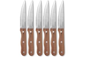 Cuisinart 6-Piece Triple Rivet Steack Knife Set, High Carbon Stainless Steel (722-3HNSC)