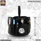 Graintex 18 Pocket Rip-stop Canvas Grab Bag Tool Organizer Pouch Drawstring view 8
