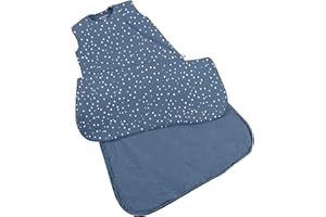 GUNAMUNA günamüna Unisex Baby, Toddler Wearable Blanket, Sleeping Bag Bamboo Rayon, Sleep Sack with Diaper Zipper, 1.0 TOG