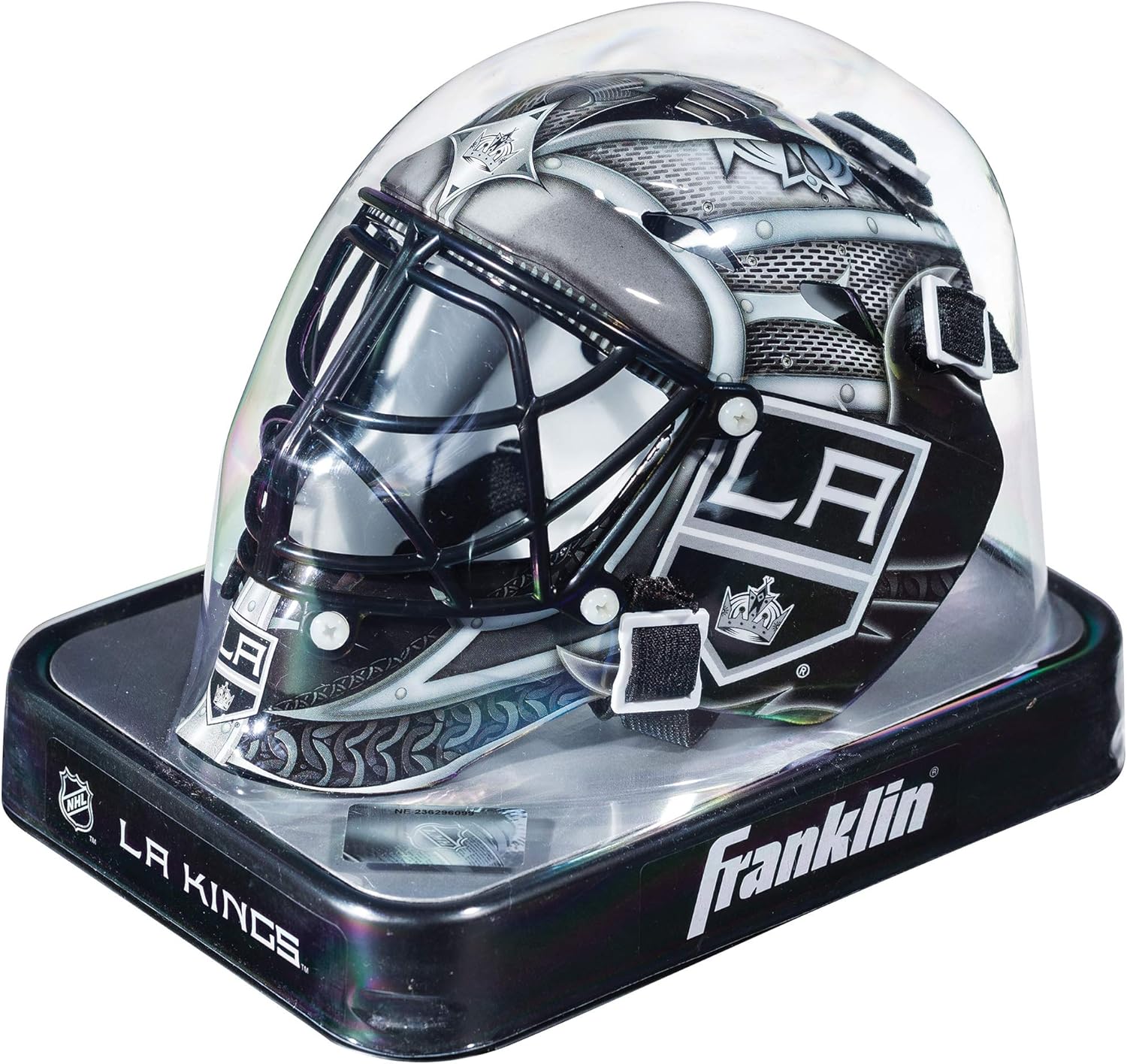 Franklin Sports Pittsburgh Penguins NHL Team Logo Mini Hockey Goalie Mask with Case - Collectible Goalie Mask with Official NHL Logos and Colors : Field Hockey Goaltenders Helmets : Sports & Outdoors