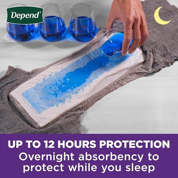 DEPEND NIGHT DEFENSE ADULT INCONTINENCE UNDERWEAR FOR MEN, DISPOSABLE, OVERNIGHT, EXTRA-LARGE, GREY, 12 COUNT, PACKAGING MAY VARY