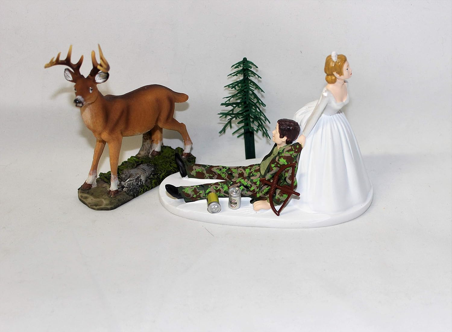 Amazon Com Humorous Camo Redneck Wedding Deer Hunter Hunting Cake