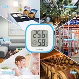 Vaikby 4 Pack Indoor Thermometer Hygrometer Large LCD Display Celsius view 8