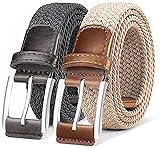 BULLIANT Belt for Men 2Pack,Mens Gift Stretch