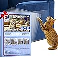 16 Pack X-Large Cat Scratch Furniture Protector, Clear Deterrent Sheets, Keep Cats from Clawing Furniture, Cat-Proof Sticky Tape, Scratching Guard Sticker Protects Couch Sofa Chair Bed