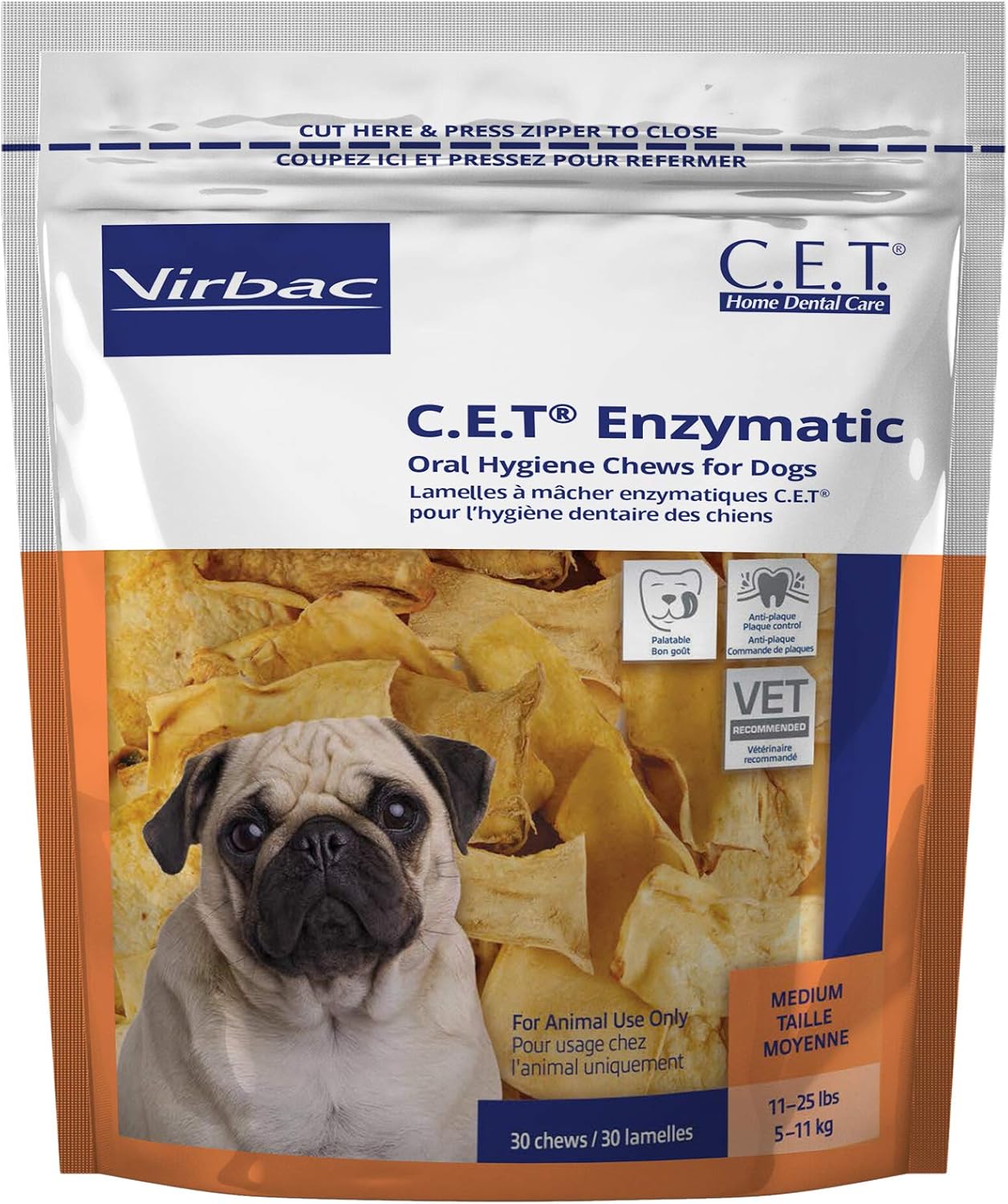 Virbac C.E.T. Enzymatic Oral Hygiene Chews for Dogs 814514020191 eBay