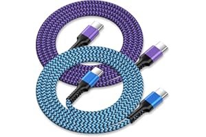 2pack-10ft USB Type C to USB-C Charger Cable, Apple USBC to USB-C Fast Charging Cord for Samsung Galaxy S26 S25 Google Pixel 