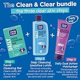 Clean & Clear Facial Cleansing Bar Soap 100g Removes Dirt Spots Refreshes Skin view 4