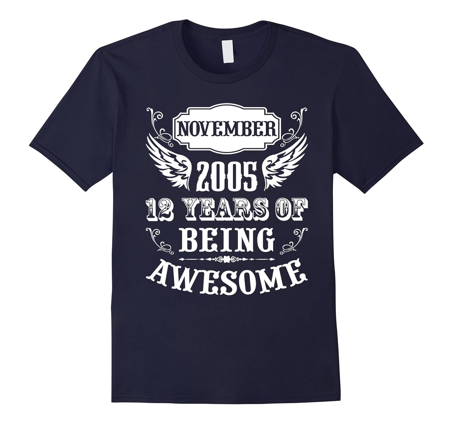 November 2005 12th Birthday Present 12 Years Old Bday TShirt-ANZ