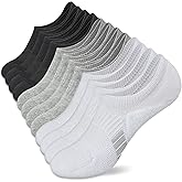 Amutost No Show Socks Womens Athletic Cushion Ankle Footies Low Cut 5-6 Pairs