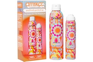 amika positively perked up dry shampoo duo | gift set refreshes hair between wash days
