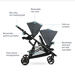 Graco Ready2Grow 2.0 Double Stroller Features Bench