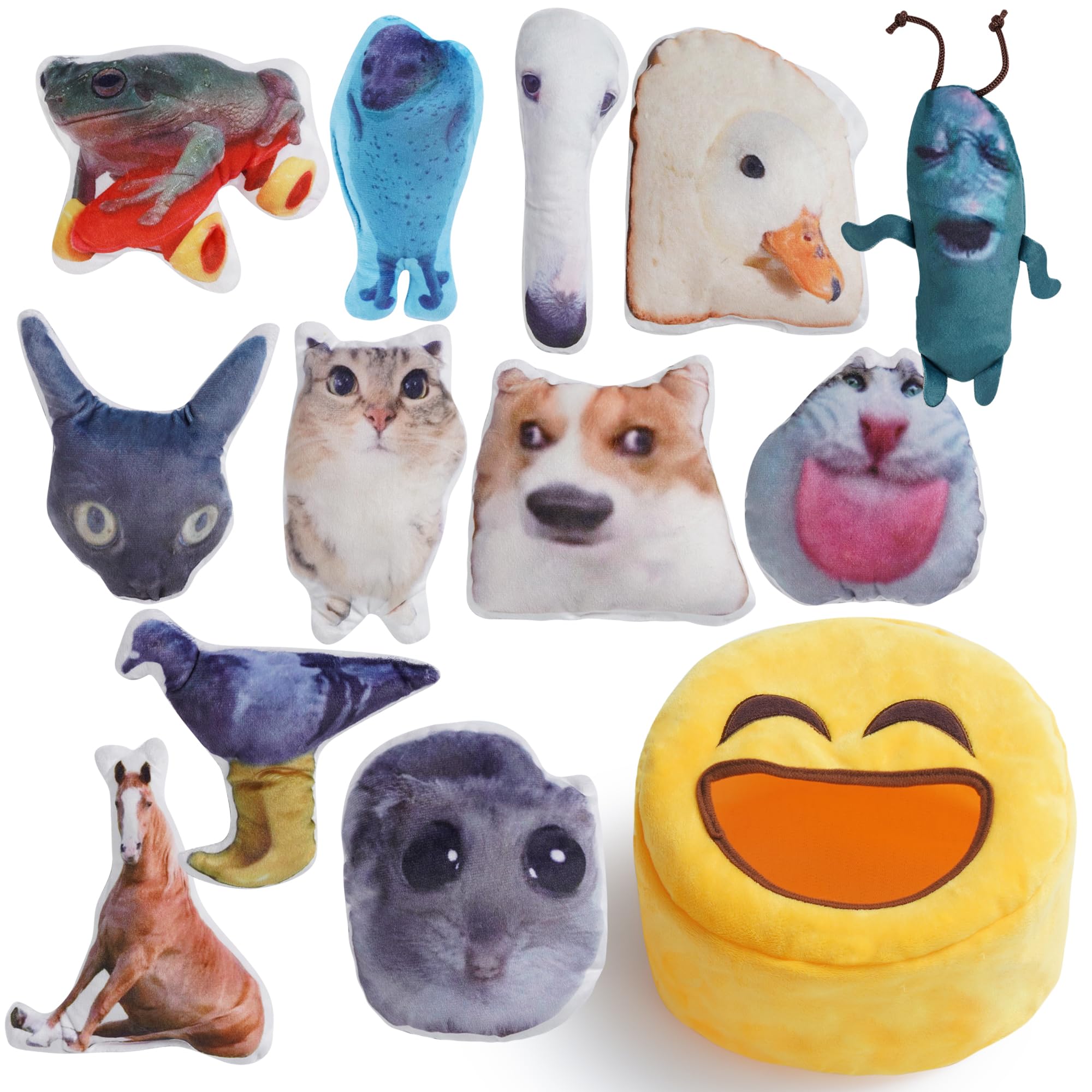 Nocciola Plush Squeaky Dog Toys – 12 Pack Small Dog Chew Toys with Squeakers, Soft Stuffed Puppy Toys with Carry Bag for Small & Medium Dogs Image Nocciola Plush Squeaky Dog Toys – 12 Pack Small Dog Chew Toys with Squeakers, Soft Stuffed Puppy Toys with Carry Bag for Small & Medium Dogs Image