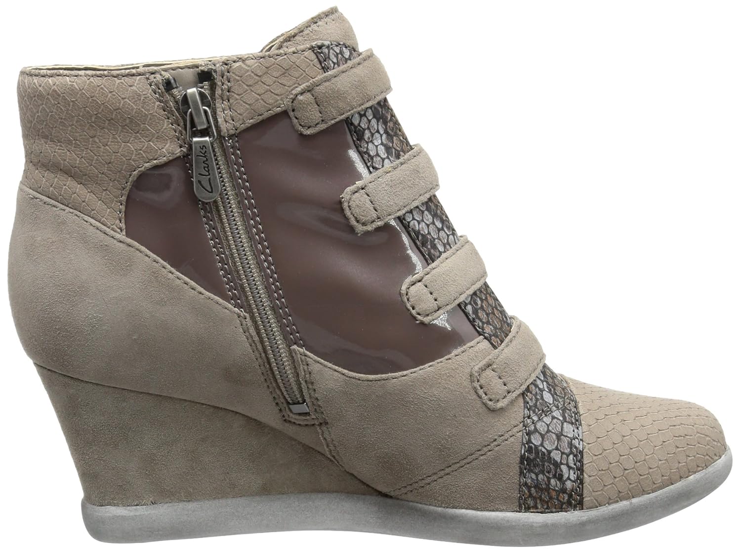 clarks brinkley novel wedge trainers